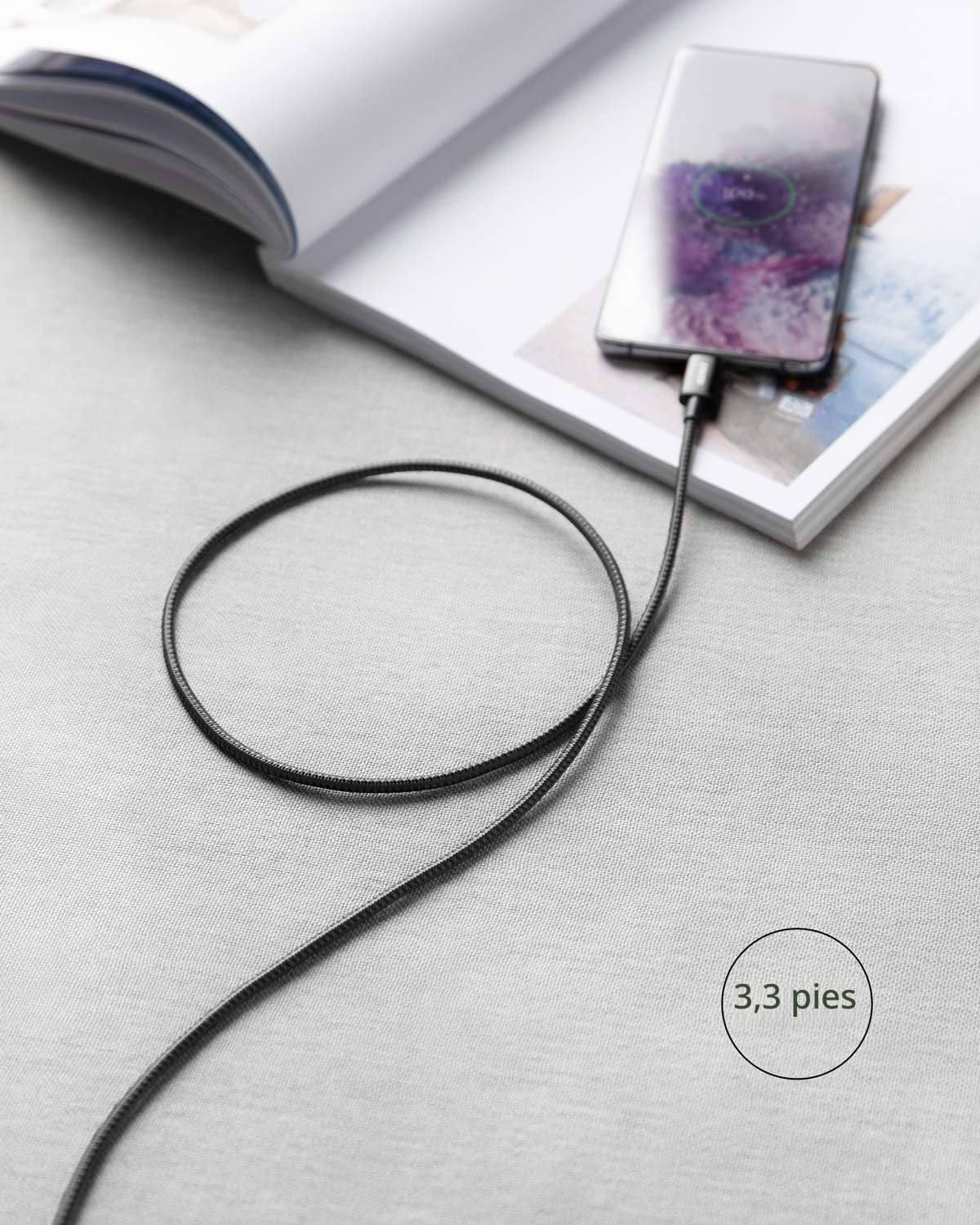 Cable Anker USB-C a USB-C 60W – Pack x2, 1 m