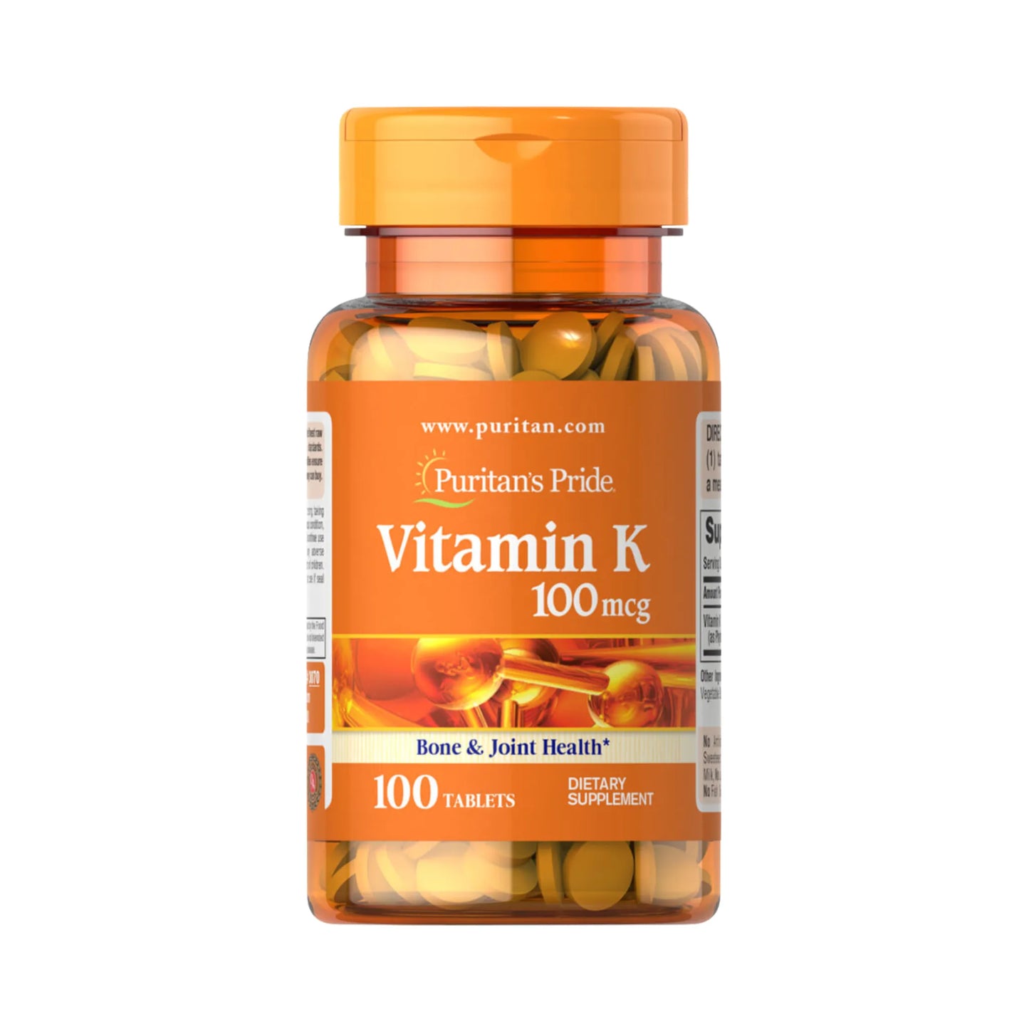 Puritan's Pride Vitamina K 100 mcg - Suplemento para salud ósea y coagulación | Nuvio Perú