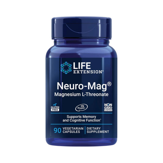 Life Extension Neuro-Mag Treonato de Magnesio - Suplemento para memoria, concentración y salud cerebral | Nuvio Perú
