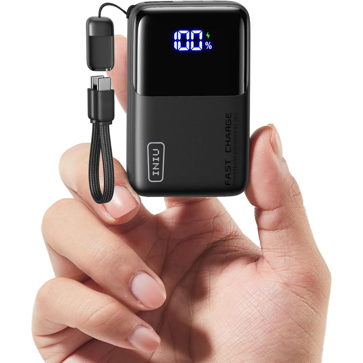 INIU Power Bank P50 10000 mAh 45W Ultra Compacto - Carga rápida en tu bolsillo | Nuvio Perú
