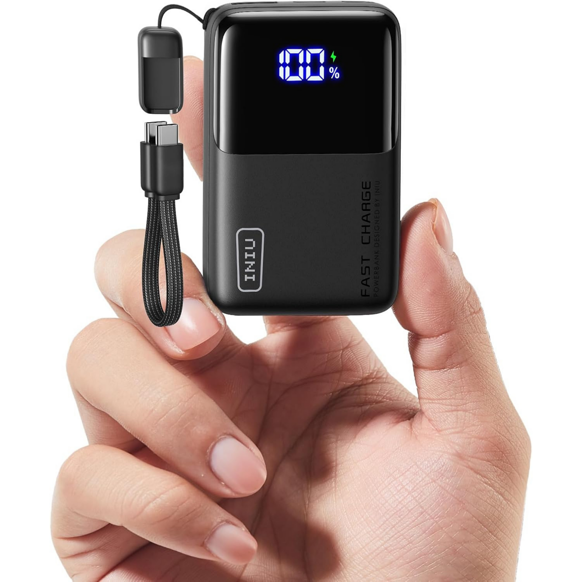INIU Power Bank P50 10000 mAh 45W Ultra Compacto - Carga rápida en tu bolsillo | Nuvio Perú
