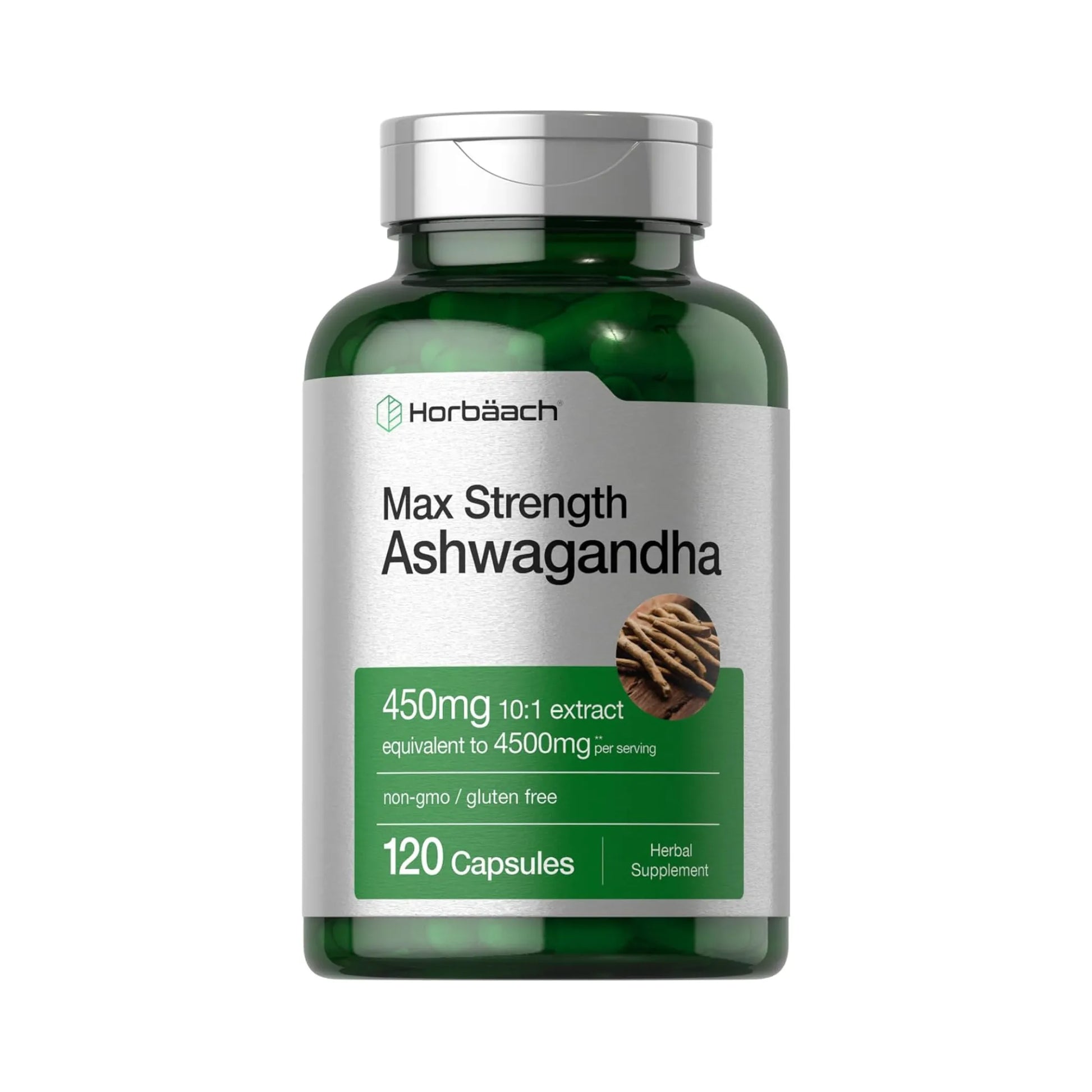 Horbaach Ashwagandha - Suplemento adaptógeno para estrés, energía y equilibrio hormonal | Nuvio Perú
