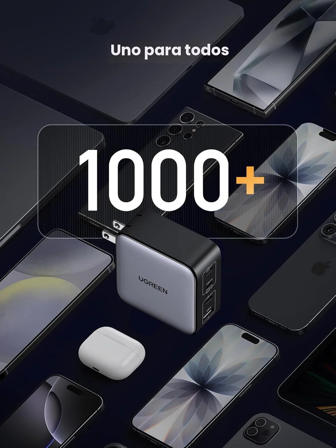 UGREEN Nexode Cargador USB C GaN de 100W
