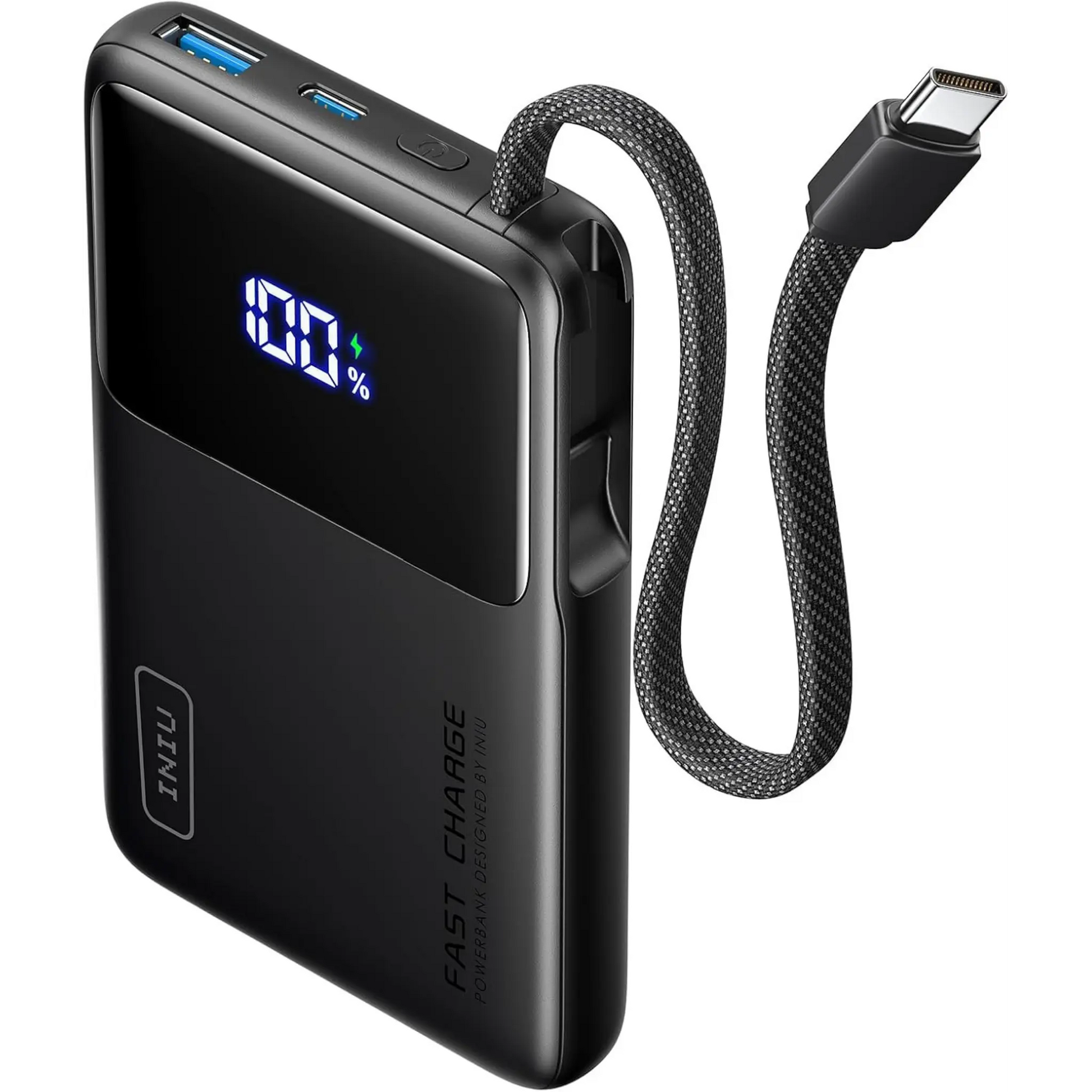 INIU Cargador portátil pequeño, 45 W PD carga rápida 10000 mAh