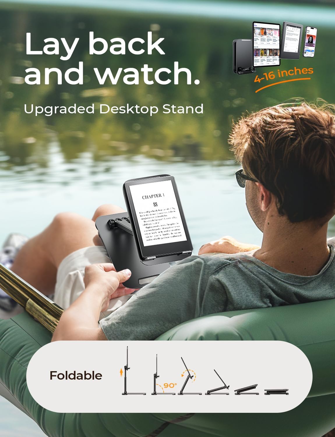 Soporte Premium Ajustable para Tablet – Base Estable, Plegable y Compatible con iPad, Samsung y Más