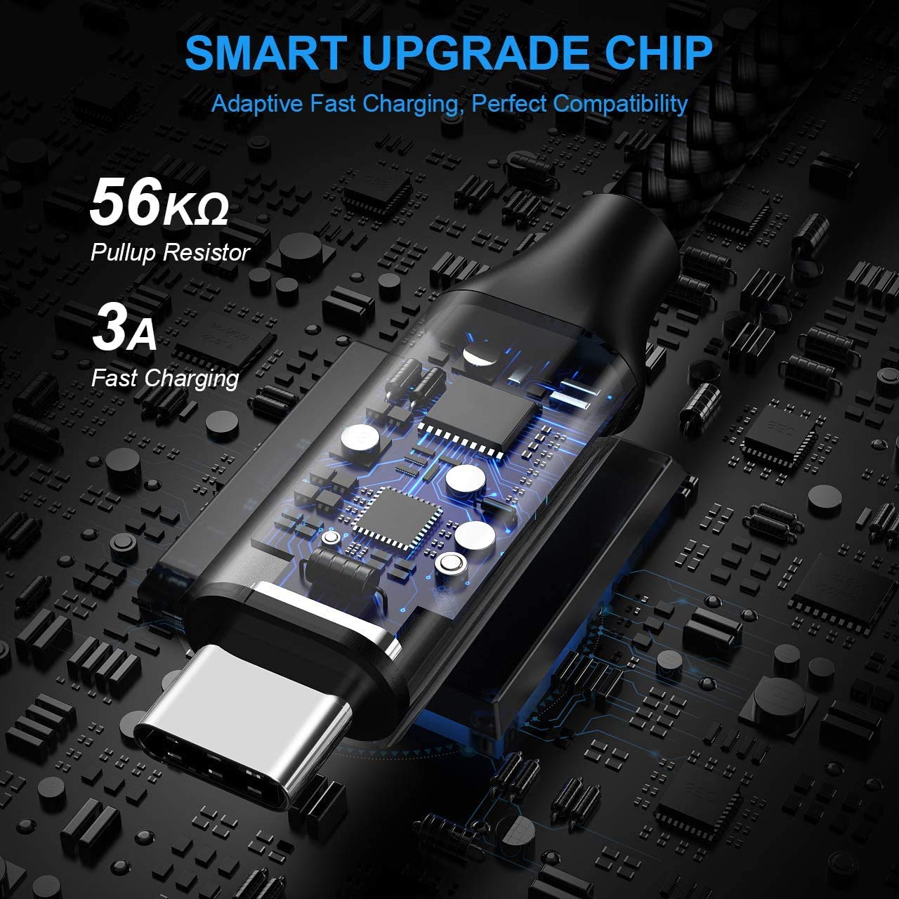 Pack 5 Cables USB-C - Detalle de conectores y resistencia del cable | Nuvio Perú
