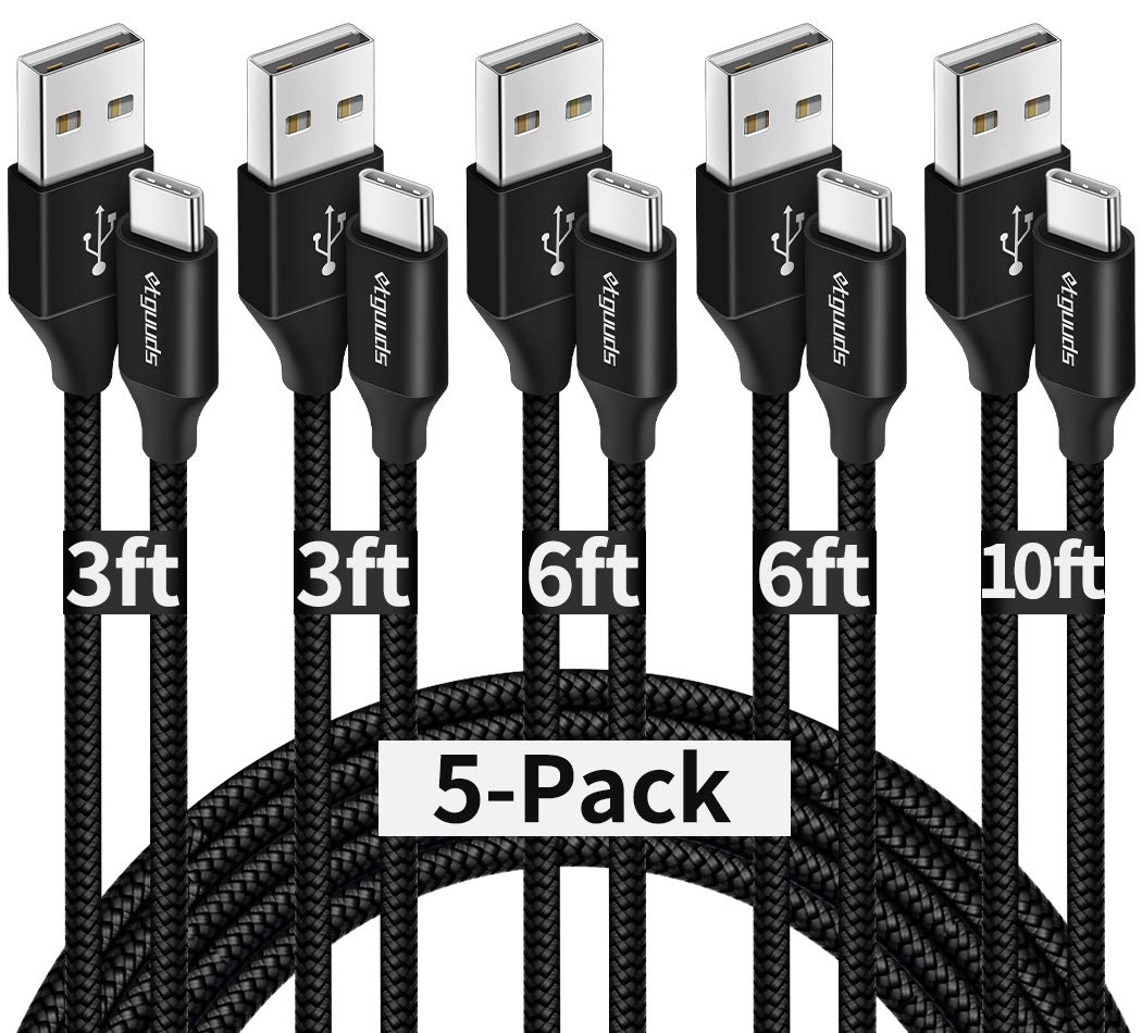 Pack 5 Cables USB-C Carga Rápida - Resistentes y compatibles con alta velocidad | Nuvio Perú
