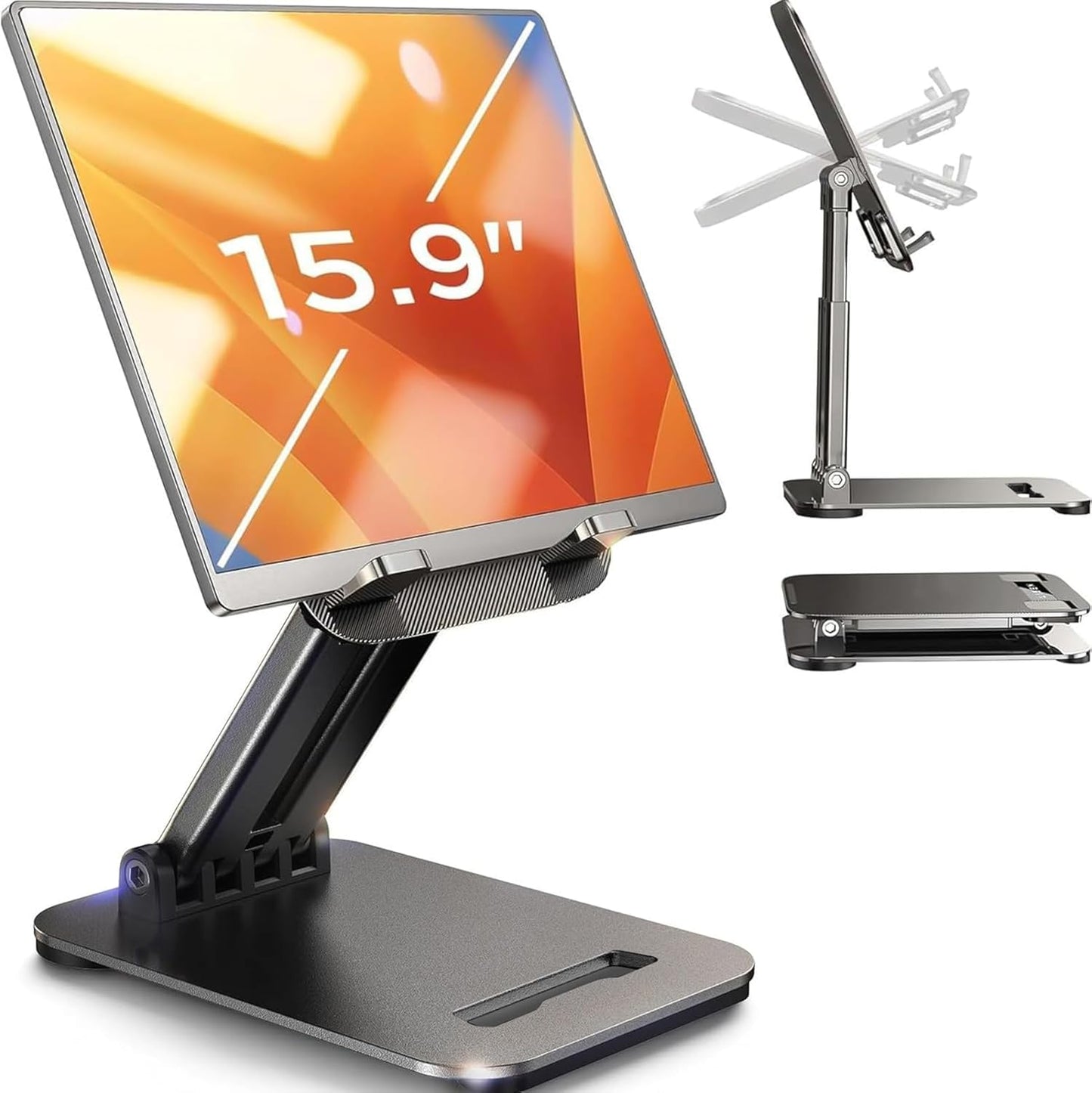 Soporte Premium Ajustable para Tablet iPad y Samsung - Base estable y plegable | Nuvio Perú
