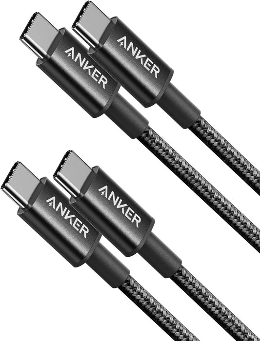 Cable Anker USB-C a USB-C 60W – Pack x2, 1 m