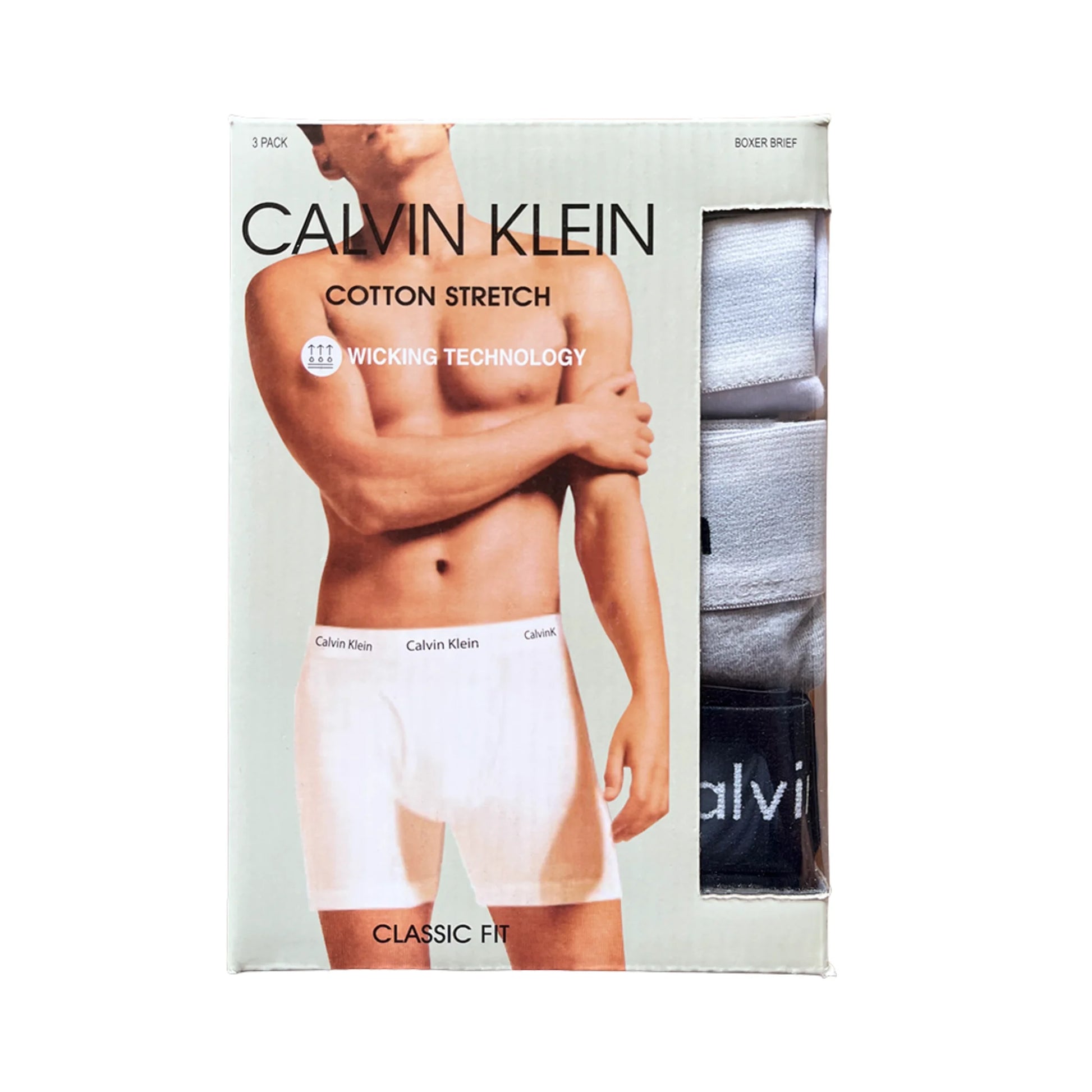 boxer calvin klein hombre 3 pack algodón stretch