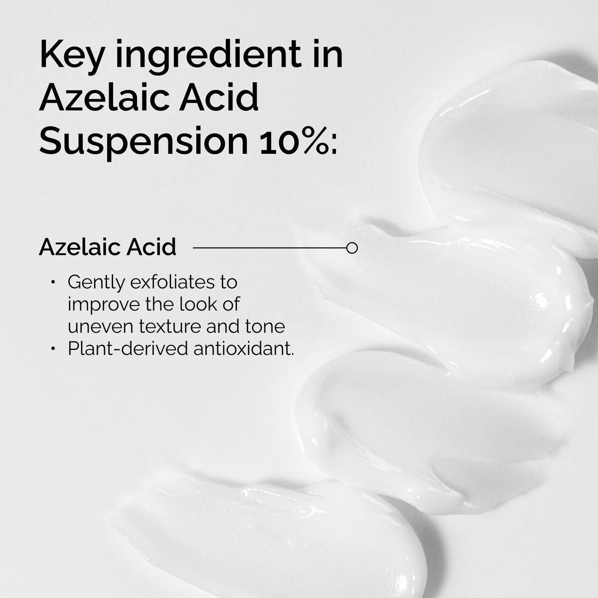 The Ordinary Azelaic Acid Suspension 10% - Textura y detalle del producto | Nuvio Perú
