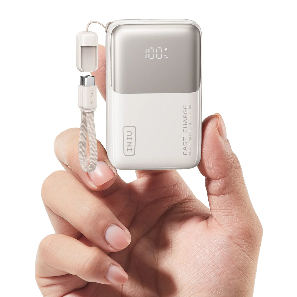Power Bank INIU 10,000mAh Ultra Compacto – Carga Rápida 45W en tu Bolsillo P50