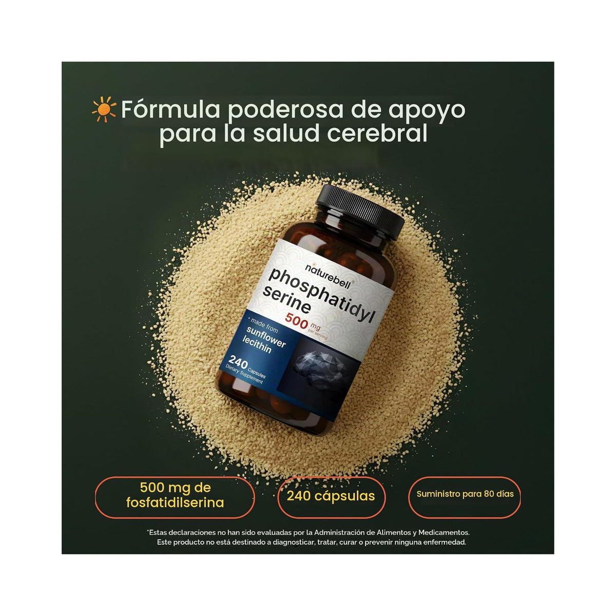NatureBell Phosphatidylserine 500 mg – 240 Cápsulas