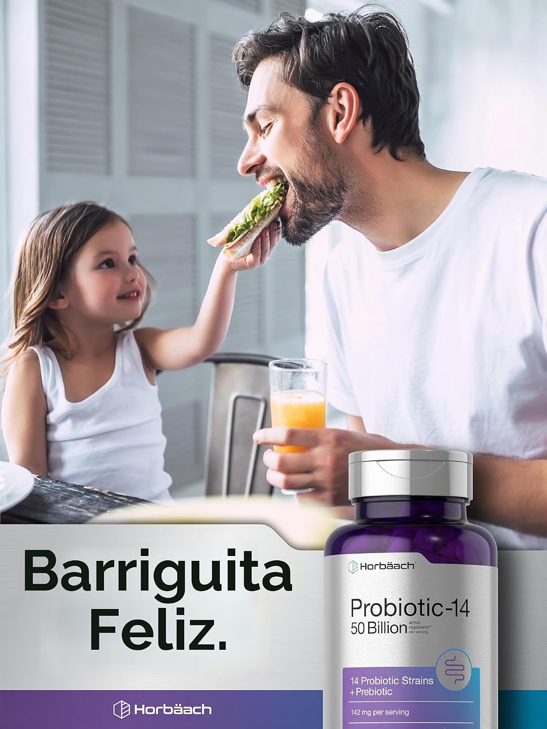 Horbäach Probiotic-14 50 Billion CFU – 60 Cápsulas