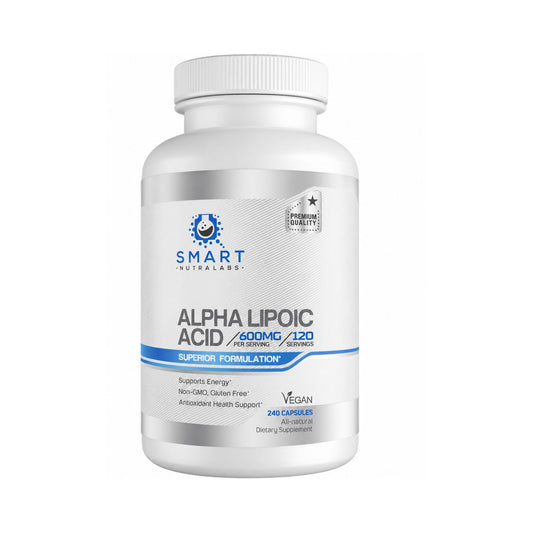 Smart Nutra Labs Alpha Lipoic Acid (ALA) 600 mg – 240 Cápsulas