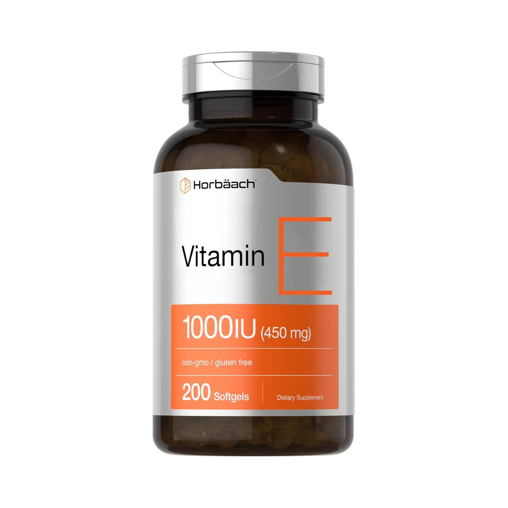 Horbaach Vitamina E 1000 UI cápsulas de gelatina blanda - Antioxidante para piel e inmunidad | Nuvio Perú
