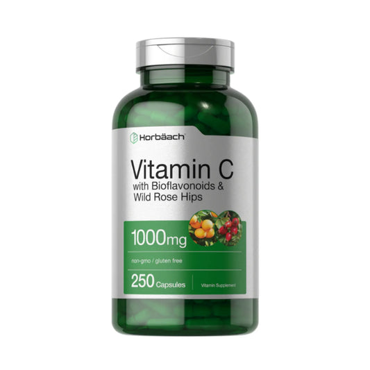 Horbaach Vitamina C 1000 mg - Suplemento para inmunidad y antioxidante | Nuvio Perú
