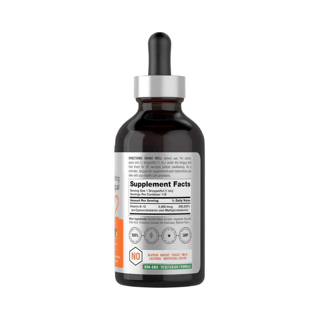 Horbaach Vitamina B12 Líquida 5000mcg Sublingual 120ml