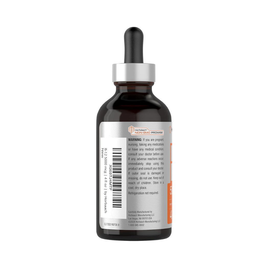 Horbaach Vitamina B12 Líquida 5000mcg Sublingual 120ml