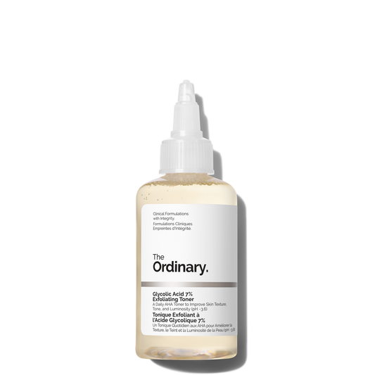 The Ordinary Glycolic Acid 7% Tónico Exfoliante - Para textura, brillo y poros | Nuvio Perú
