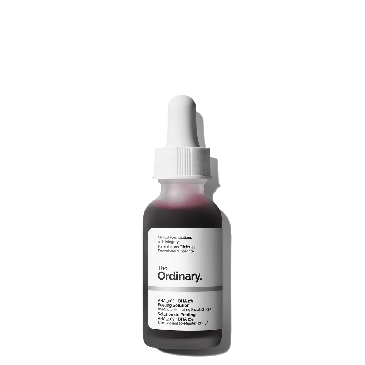 The Ordinary AHA 30% + BHA 2% Peeling Solution - Exfoliante químico para piel radiante | Nuvio Perú
