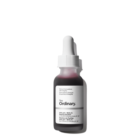 The Ordinary AHA 30% + BHA 2% Peeling Solution - Exfoliante químico para piel radiante | Nuvio Perú
